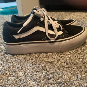 Womens Vans Old Skool Platfrom Shoes